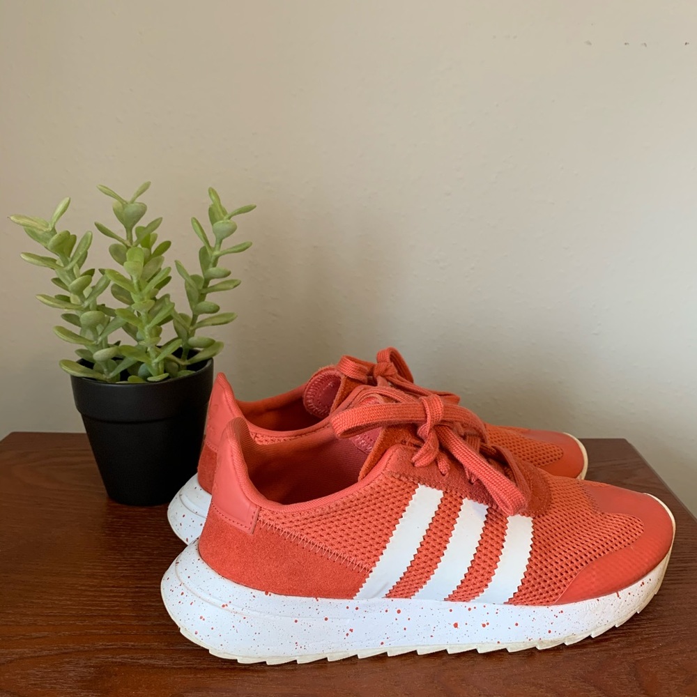 Red/Orange Adidas Sneakers
